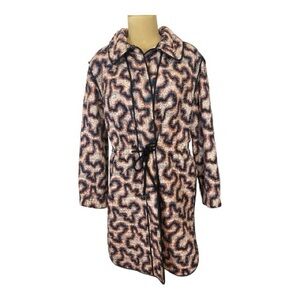 Isabel Marant Abstract  Pattern Quilted Cotton Coat with Drawstring